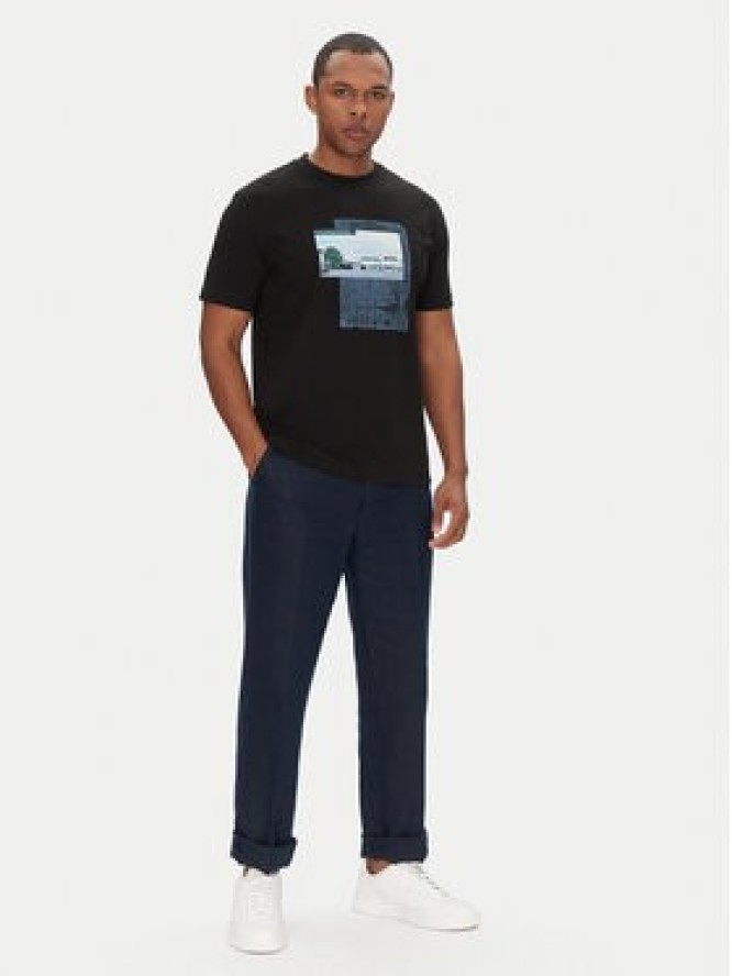 BOSS T-Shirt Te_Ontheway 50539180 Czarny Regular Fit