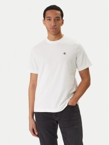 Calvin Klein Jeans T-Shirt Easy Monologo LV04RC275G Biały Regular Fit