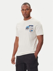 Napapijri T-Shirt S-Montepiana NP0A88SV Beżowy Regular Fit