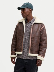 Jack & Jones Kurtka z imitacji skóry Liverpool 12282948 Brązowy Regular Fit