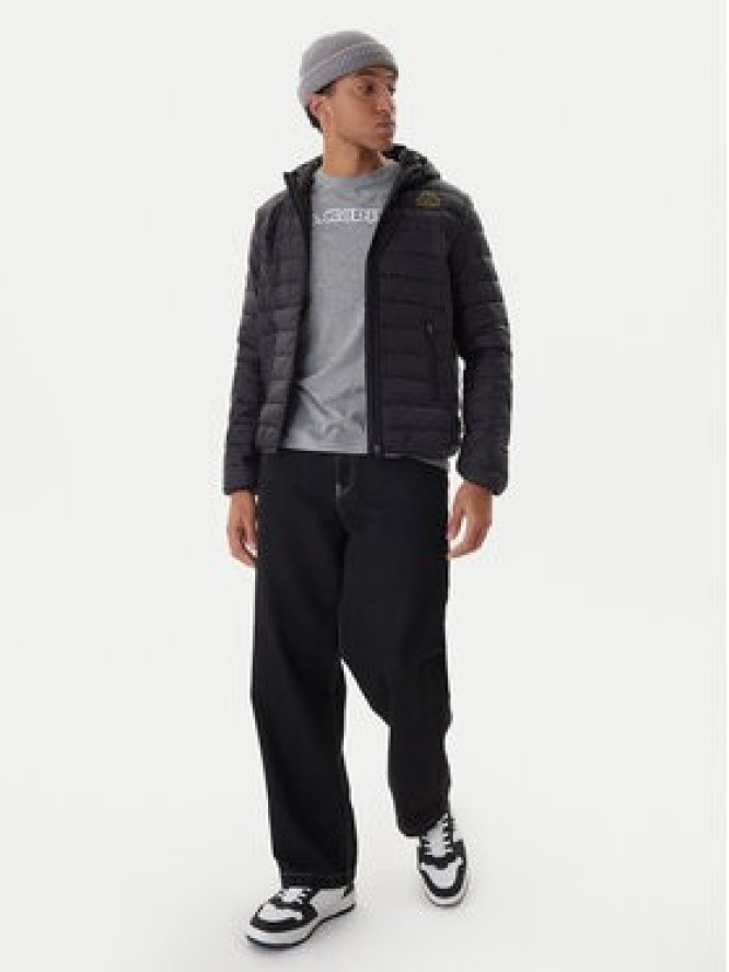 Kappa Kurtka przejściowa Logo Astrom 34243TW Czarny Slim Fit