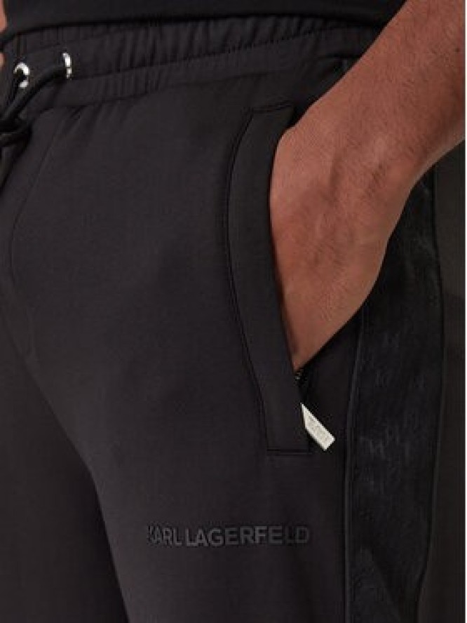 KARL LAGERFELD Spodnie dresowe 705008 561902 Czarny Regular Fit
