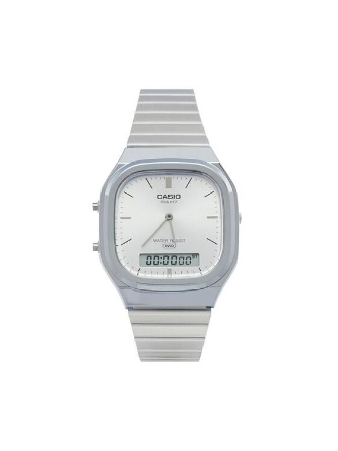 Casio Zegarek AQ-240E-7AEF Srebrny