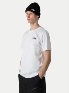 The North Face T-Shirt Vertical NF0A8EE7 Biały Regular Fit