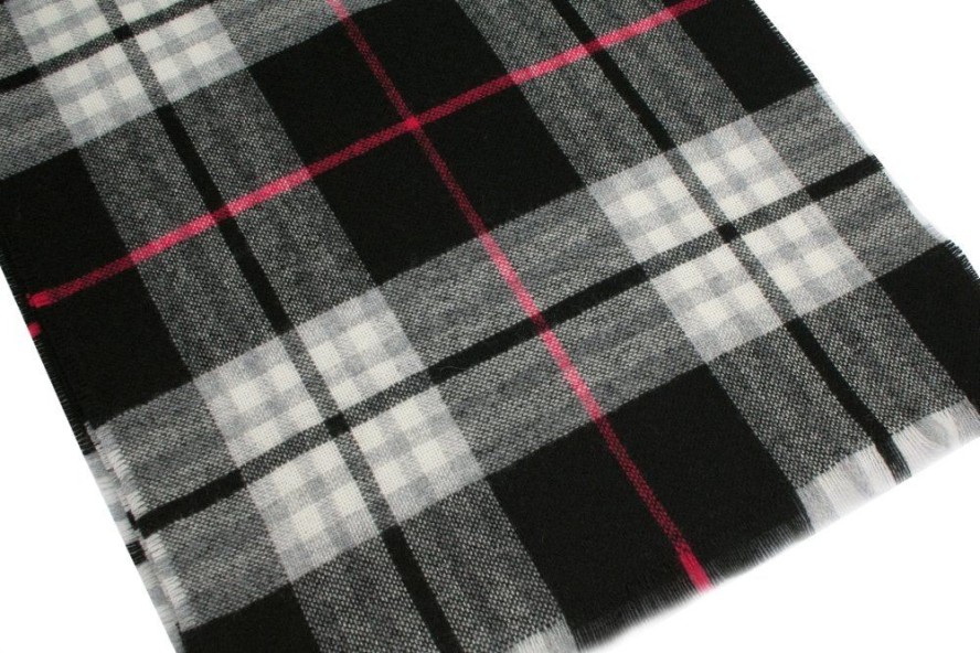 Delikatny i Ciepły Szal z Kaszmiru - V. Fraas - w Kratę