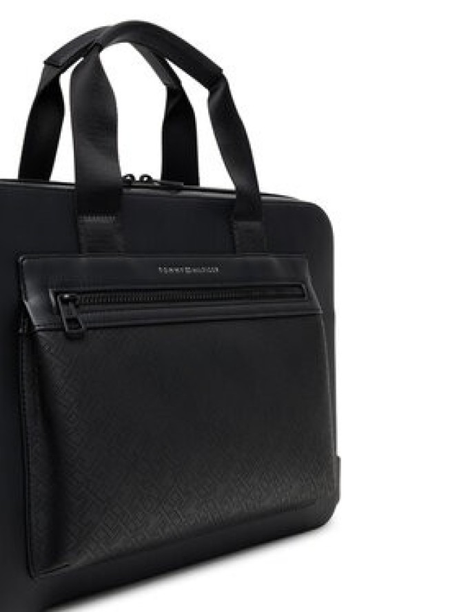 Tommy Hilfiger Torba na laptopa Th Monogram Computer Bag AM0AM13835 Czarny