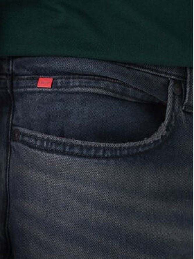 HUGO Jeansy 50556055 Granatowy Extra Slim Fit