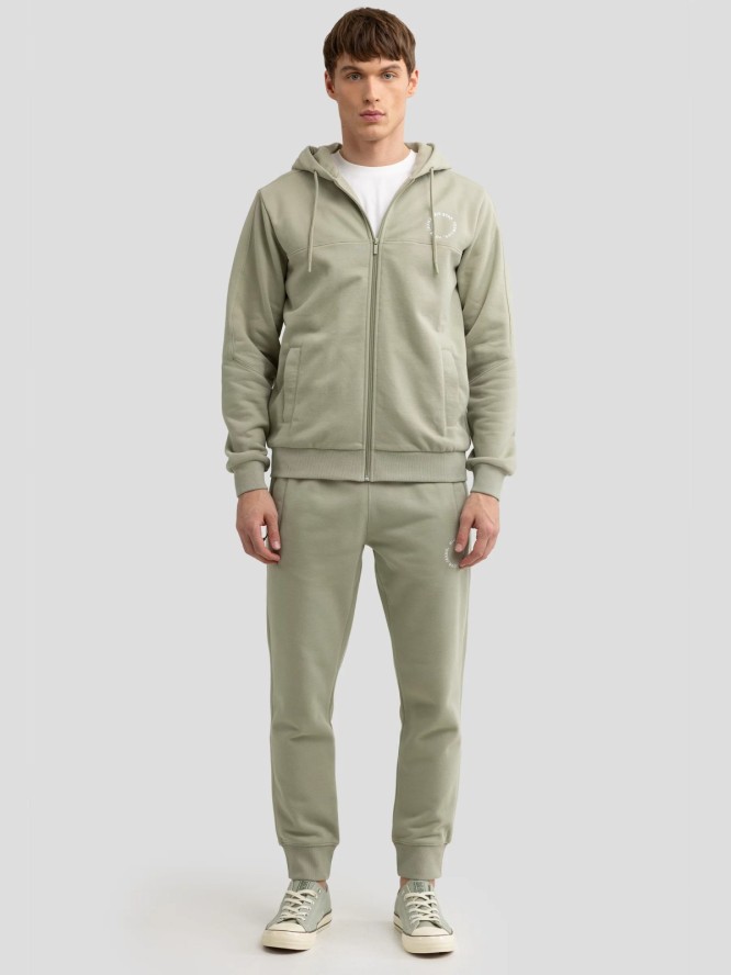 Bluza męska z kapturem pistacjowa Ajron 300/ Kersyn 300