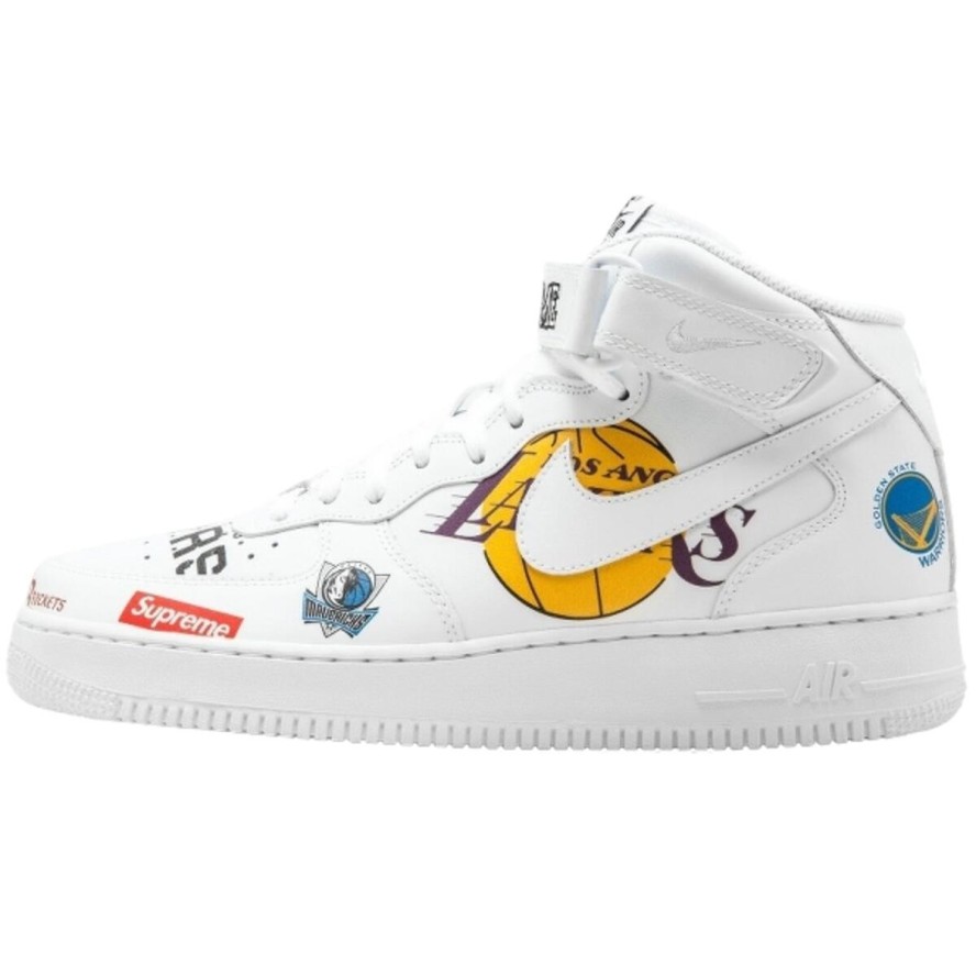 Buty do chodzenia dla dorosłych Air Force 1 NBA Supreme White