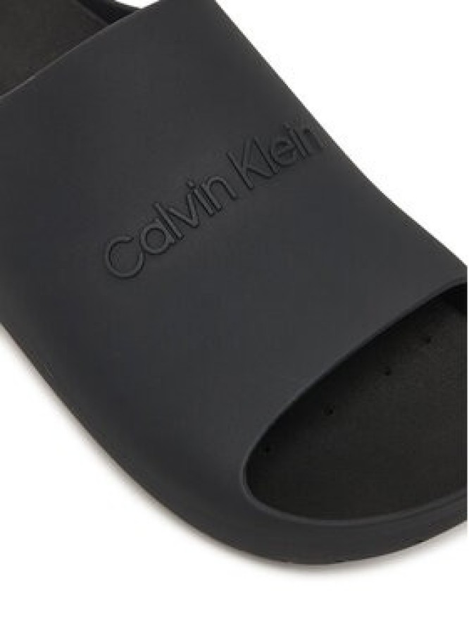 Calvin Klein Klapki Jelly Slide HM0HM02014 Czarny