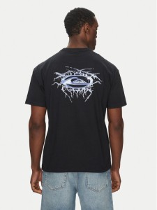 Quiksilver T-Shirt EQYZT08016 Czarny Relaxed Fit