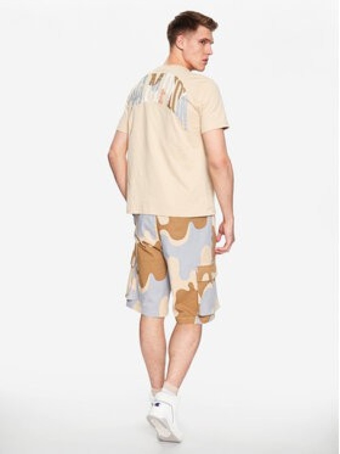 Champion T-Shirt 218521 Beżowy Regular Fit