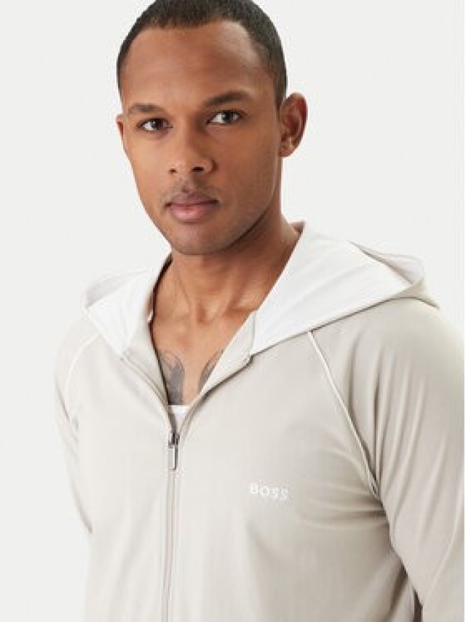 BOSS Bluza Mix&Match 50515313 Szary Regular Fit