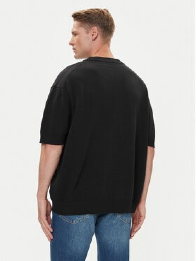 HUGO Sweter San Carson-CP 50543765 Czarny Relaxed Fit