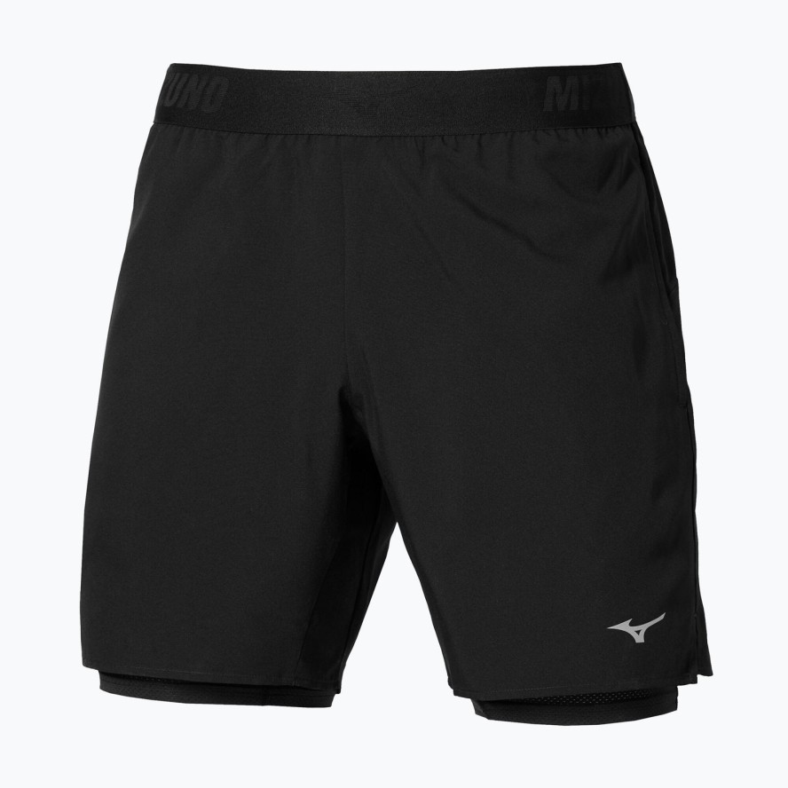 Spodenki do biegania męskie Mizuno Core 7.5 Inches 2in1