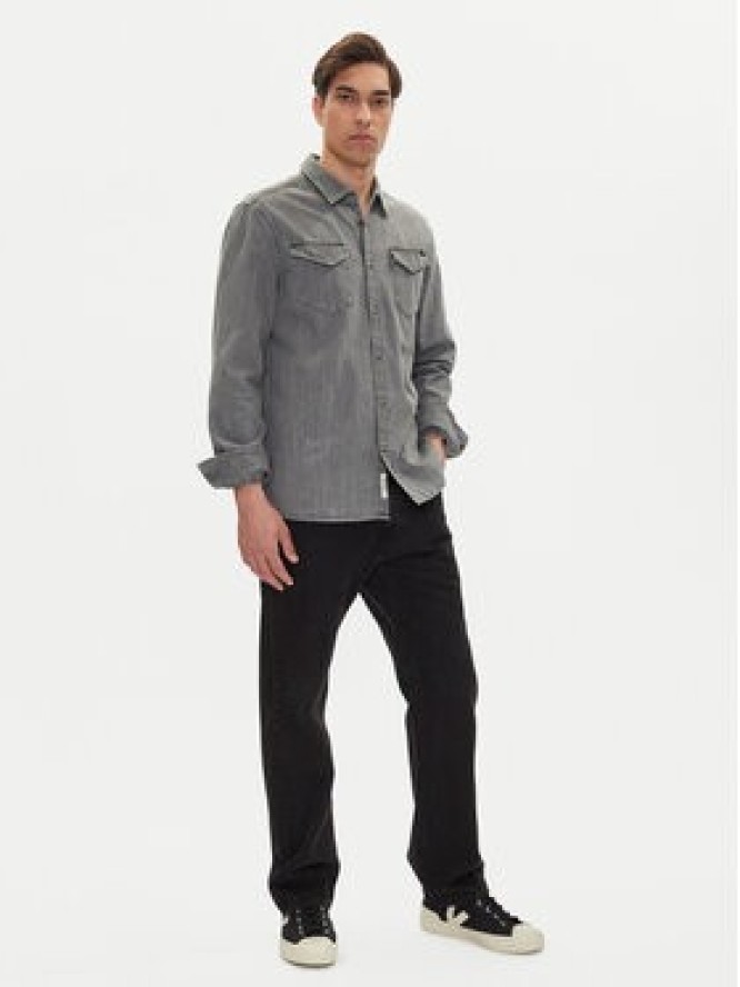 Mustang Koszula jeansowa Duver 1016240 Szary Regular Fit
