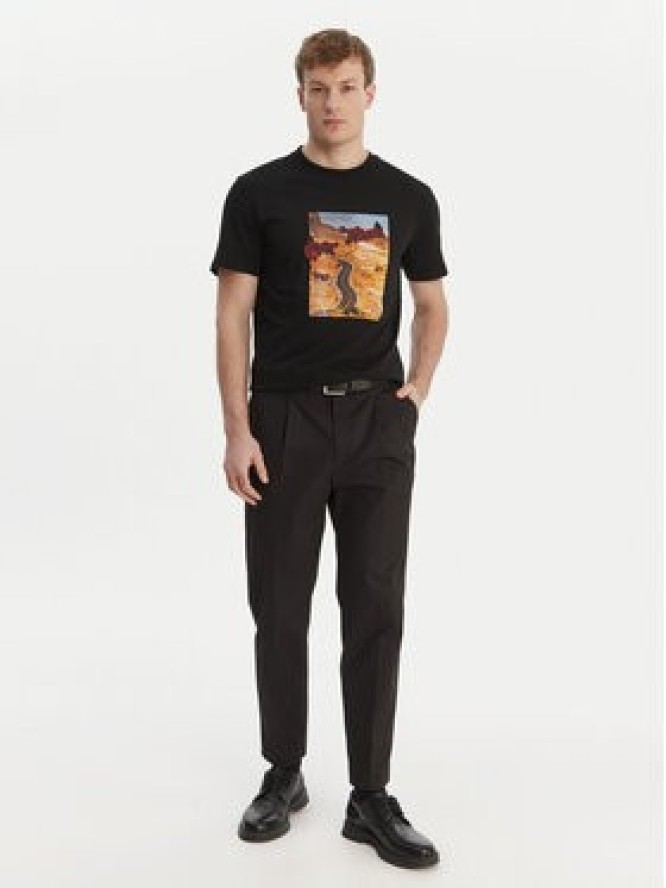 HUGO T-Shirt Dikerd 50564024 Czarny Relaxed Fit