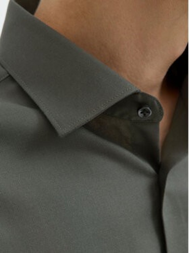 Jack & Jones Koszula Parker 12227385 Zielony Slim Fit