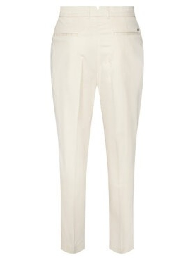 BOSS Spodnie materiałowe C-Perin 50555842 Biały Regular Fit