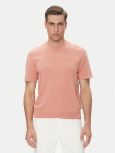 Calvin Klein T-Shirt Supima LV04LC333G Koralowy Regular Fit