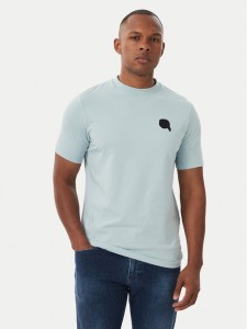 KARL LAGERFELD T-Shirt 755049 562235 Niebieski jasny Regular Fit