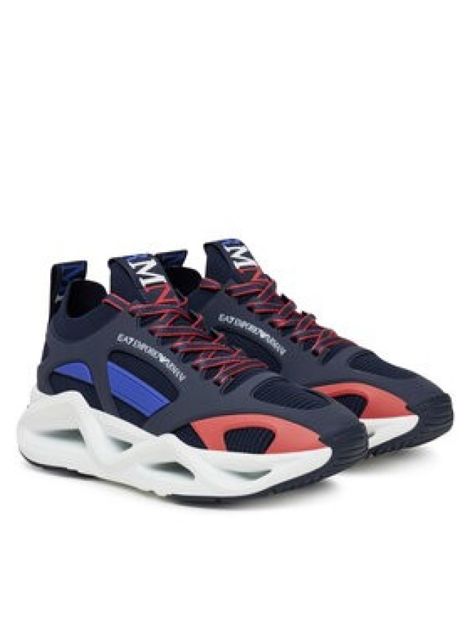 EA7 Emporio Armani Sneakersy 7X000383 AF19525 MZ277 Granatowy