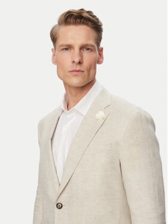 JOOP! Marynarka Hoverest 30102592 Beżowy jasny Slim Fit