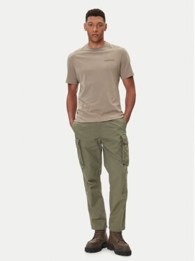 Napapijri T-Shirt S-Back Graphic NP0A88SU Beżowy Regular Fit