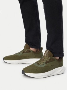 Clarks Sneakersy Pace Move 26186614 Zielony