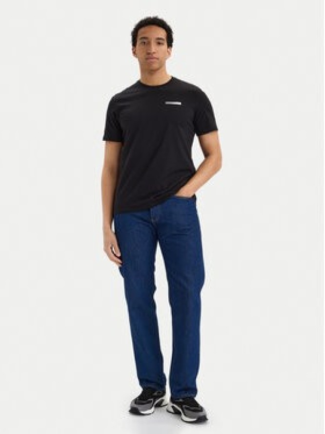 Calvin Klein T-Shirt SS 30s EU LV04LG810G Czarny Slim Fit