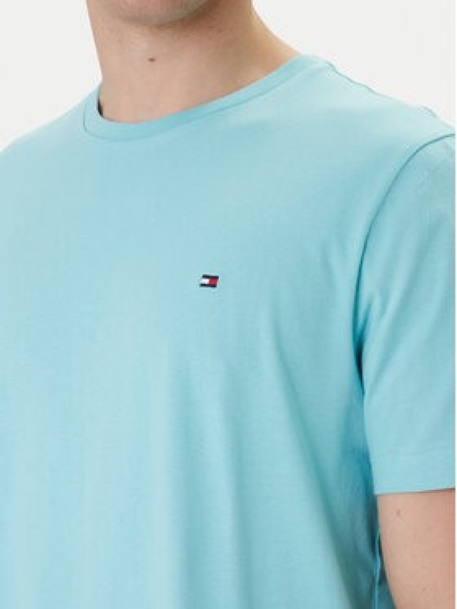 Tommy Hilfiger T-Shirt Ess Seasonal MW0MW39995 Turkusowy Regular Fit