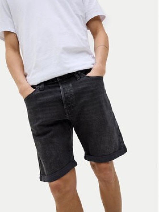 Jack & Jones Szorty jeansowe Rick 12269612 Czarny Regular Fit