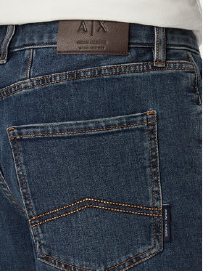 Armani Exchange Szorty jeansowe XM000073 AF24463 MB001 Granatowy Comfort Fit