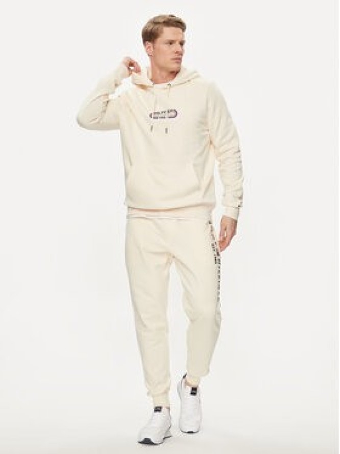 Tommy Hilfiger Bluza Track Graphic MW0MW34445 Beżowy Regular Fit