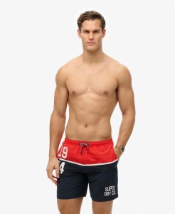 superdry Spodenki kąpielowe Nautical Logo 17 z recyklingowanego poliestru –