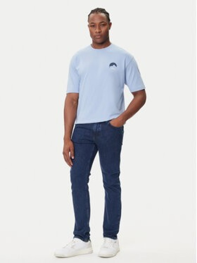 BOSS T-Shirt Te_Move 50547087 Błękitny Relaxed Fit