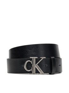 Calvin Klein Pasek Męski Ck Buckle Tumbled 35Mm LV04D7016G Czarny