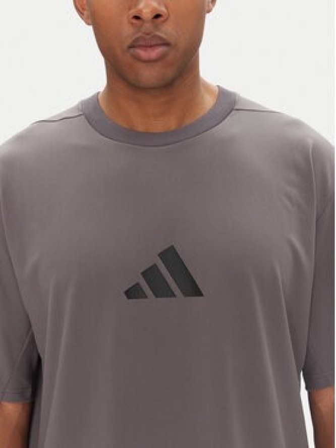 adidas T-Shirt Z.N.E. JC5483 Szary Loose Fit