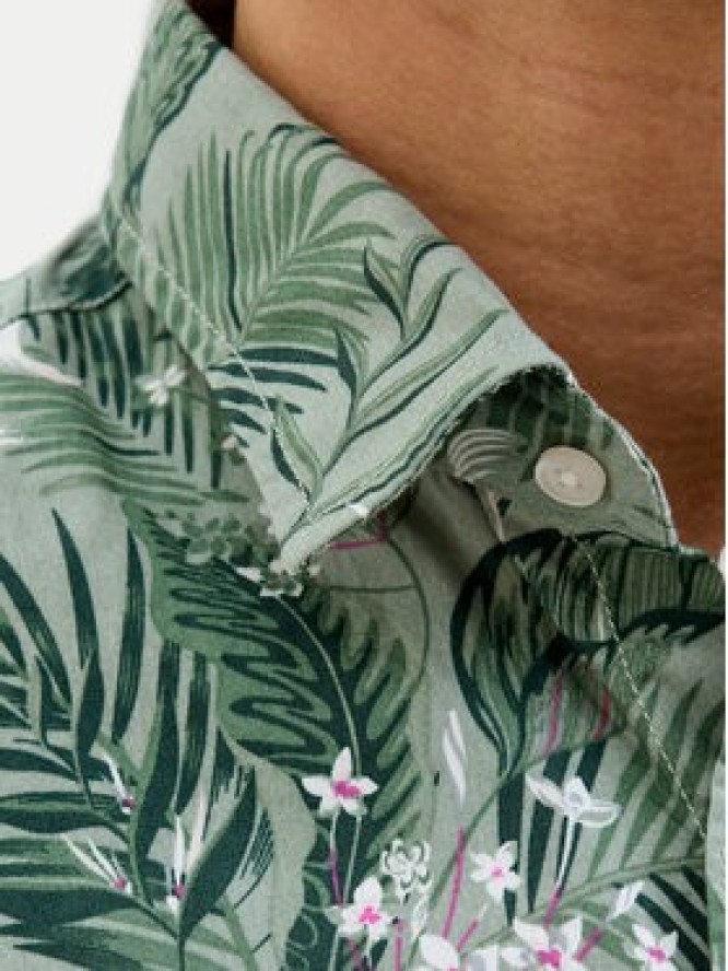 Jack & Jones Koszula Hawaii 12269137 Zielony Comfort Fit