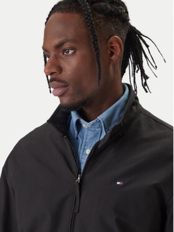 Tommy Hilfiger Kurtka przejściowa Harrington MW0MW37647 Czarny Regular Fit