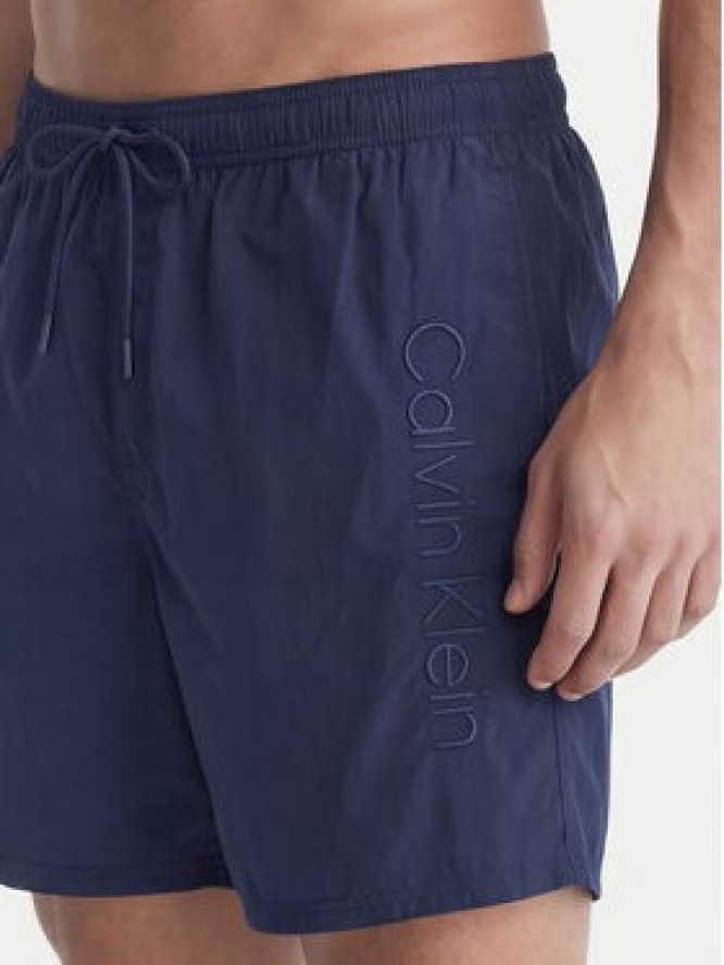 Calvin Klein Swimwear Szorty kąpielowe LV00N61029 Granatowy Regular Fit