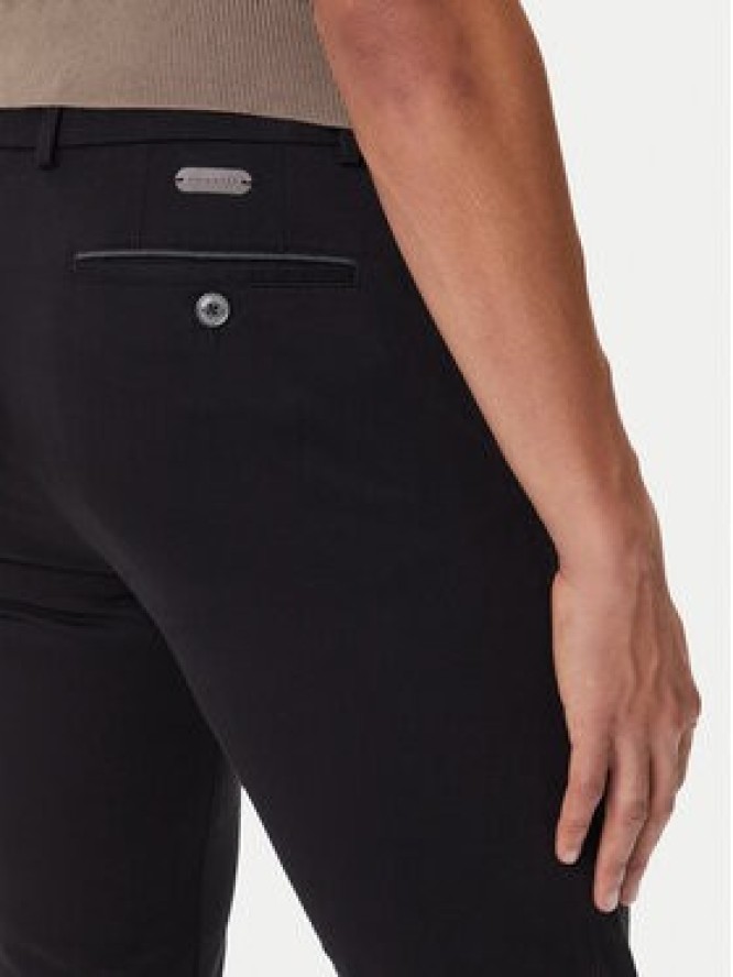 Bugatti Spodnie materiałowe 4220 16224 Czarny Slim Fit