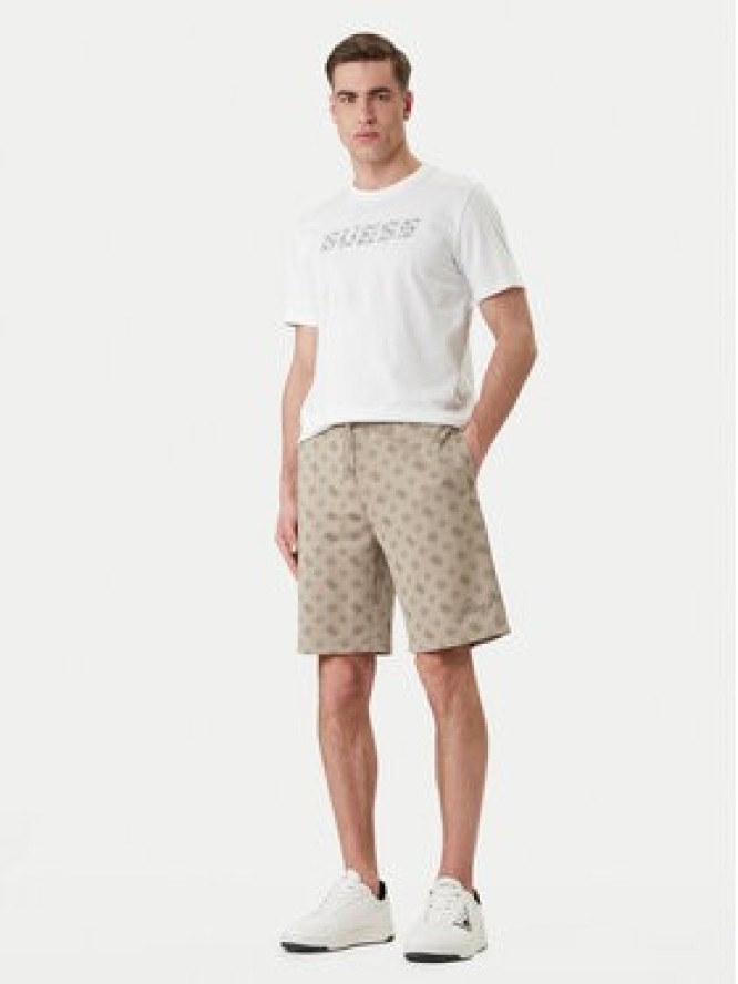 Guess Szorty sportowe Z6GD03 K2851 Beżowy Regular Fit