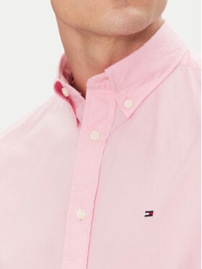 Tommy Hilfiger Koszula MW0MW37550 Różowy Regular Fit