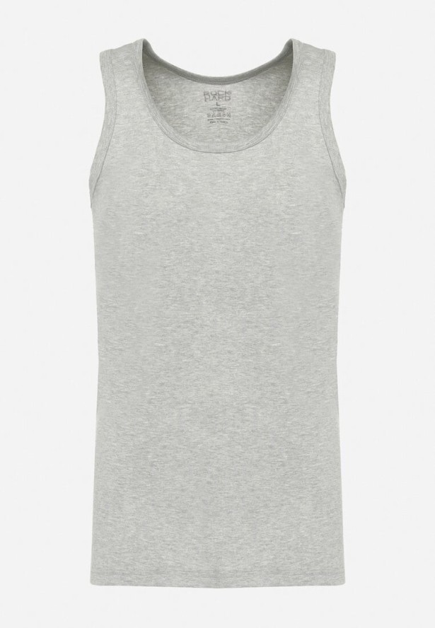 Jasnoszara Klasyczna Koszulka Bez Rękawów Tank Top Clecotia