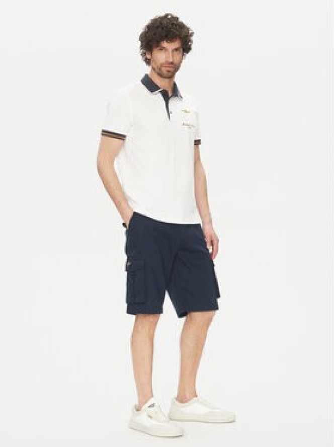 Aeronautica Militare Szorty materiałowe 251BE256CT3511 Granatowy Regular Fit