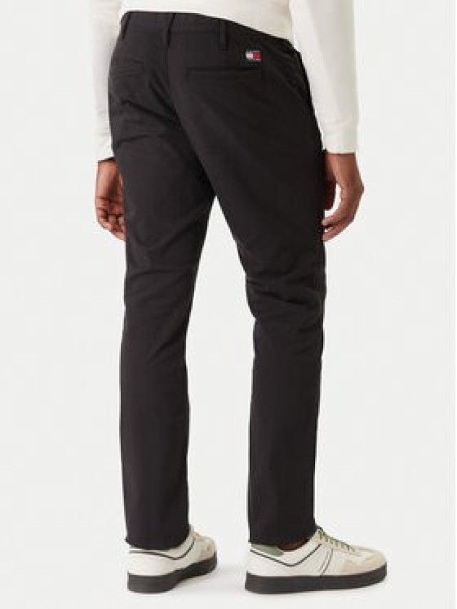 Tommy Jeans Spodnie materiałowe Scanton DM0DM22404 Czarny Slim Fit