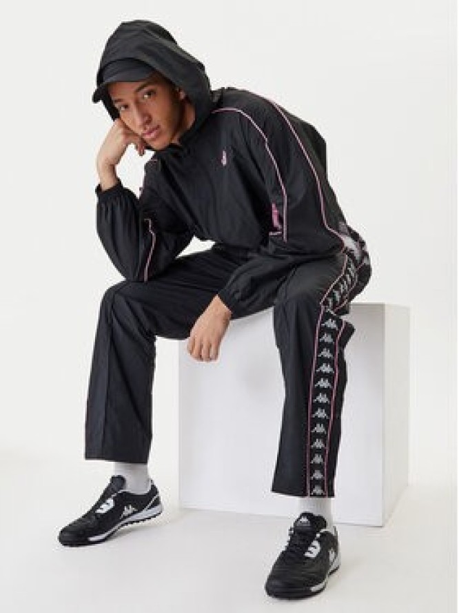 Kappa Spodnie dresowe 361W7JW Czarny Comfort Fit