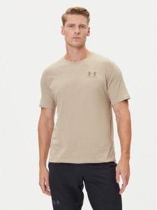 Under Armour T-Shirt UA Left Chest Logo 1326799 Beżowy Loose Fit