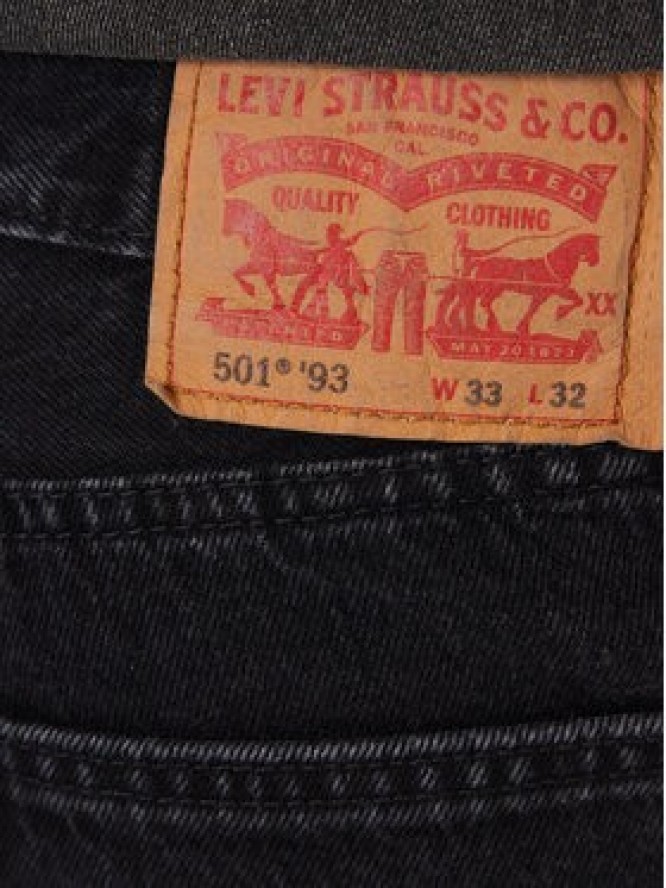 Levi's® Jeansy 501® '93 79830-0339 Czarny Straight Fit